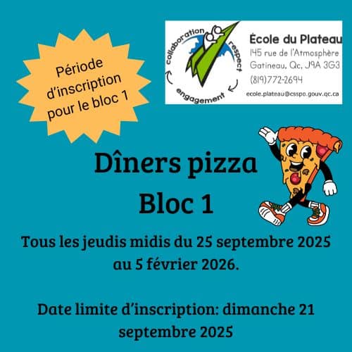 . 1 Pizza inscription bloc 1 1